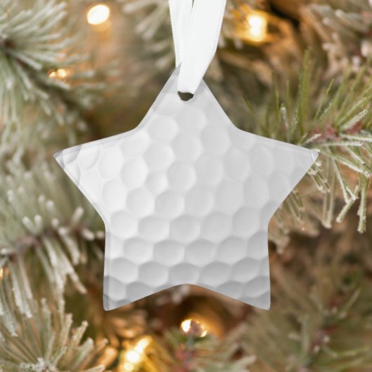 Gesigneerde golfbalcadeaus ornament (Boom)
