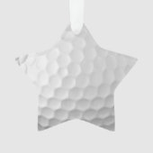 Gesigneerde golfbalcadeaus ornament (voorkant)