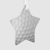 Gesigneerde golfbalcadeaus ornament (voorkant)