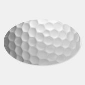 Gesigneerde golfbalcadeaus ovale sticker (Voorkant)