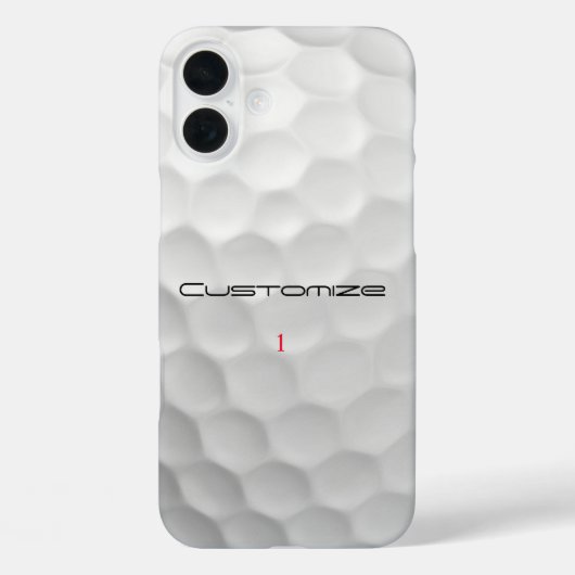Gesigneerde Serie 1 Gepersonaliseerde Golfbal Cade Case-Mate iPhone Case (Achterkant)