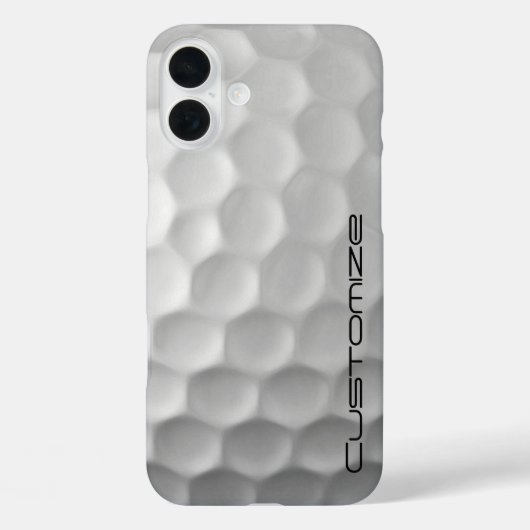 Gesigneerde Serie Gepersonaliseerde Golfbal Cadeau Case-Mate iPhone Case (Achterkant)