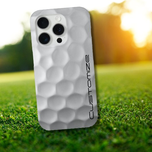 Gesigneerde Serie Gepersonaliseerde Golfbal Cadeau Case-Mate iPhone Case