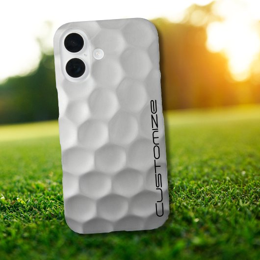 Gesigneerde Serie Gepersonaliseerde Golfbal Cadeau Case-Mate iPhone Case