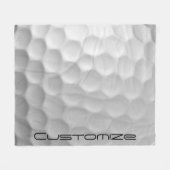 Gesigneerde Serie Gepersonaliseerde Golfbal Cadeau Fleece Deken (Voorkant (Horizontaal))