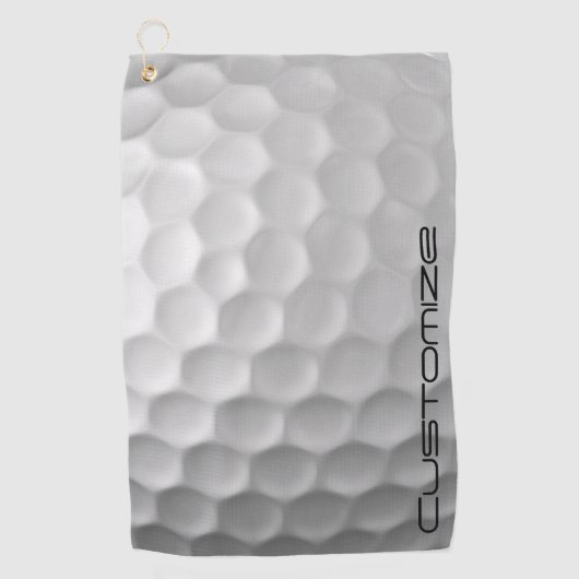 Gesigneerde Serie Gepersonaliseerde Golfbal Cadeau Golfhanddoek (Voorkant)
