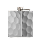 Gesigneerde Serie Gepersonaliseerde Golfbal Cadeau Heupfles (Achterkant)