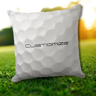Gesigneerde Serie Gepersonaliseerde Golfbal Cadeau Kussen