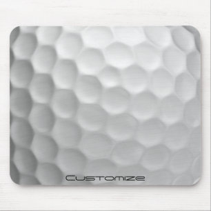 Gesigneerde Serie Gepersonaliseerde Golfbal Cadeau Muismat