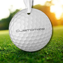 Gesigneerde Serie Gepersonaliseerde Golfbal Cadeau Ornament