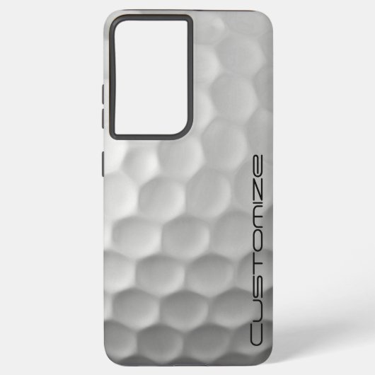 Gesigneerde Serie Gepersonaliseerde Golfbal Cadeau Samsung Galaxy Hoesje (Achterkant)