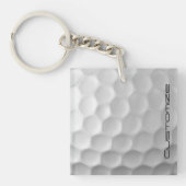 Gesigneerde Serie Gepersonaliseerde Golfbal Cadeau Sleutelhanger (Voorkant)