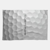 Gesigneerde Serie Gepersonaliseerde Golfbal Cadeau Theedoek (Horizontaal)