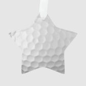 Gesigneerde serie gepersonaliseerde golfbalcadeaus ornament (achterkant)
