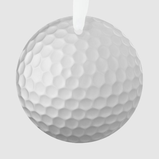 Gesigneerde Serie Golfbal Cadeaus Ornament (voorkant)