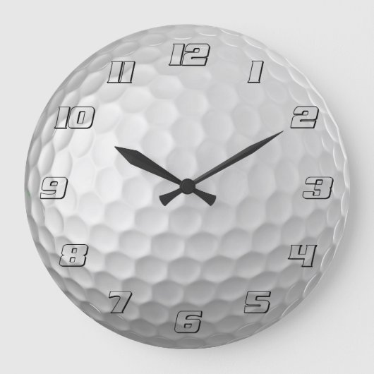 Gesigneerde Serie Golfbal Geschenken Grote Klok (Voorkant)