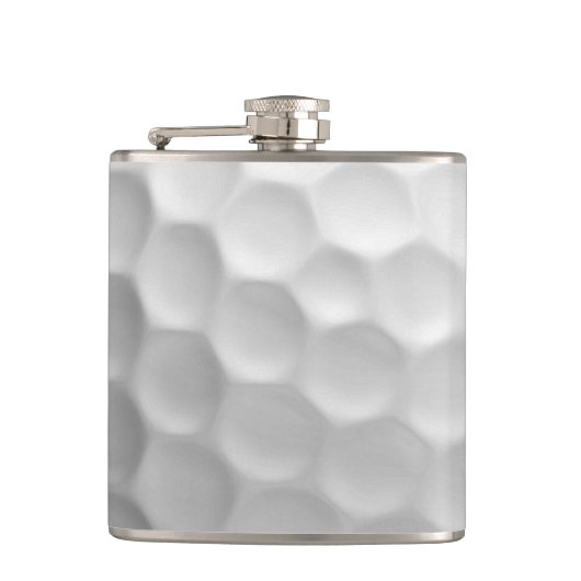 Gesigneerde serie golfbalcadeaus heupfles (Voorkant)