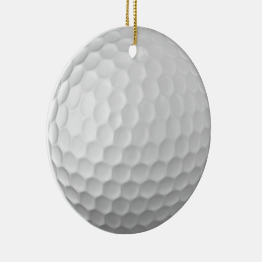 Gesigneerde serie golfbalcadeaus keramisch ornament (Rechts)