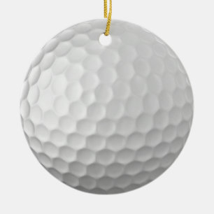 Gesigneerde serie golfbalcadeaus keramisch ornament