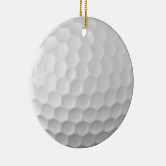Gesigneerde serie golfbalcadeaus keramisch ornament (Rechts)
