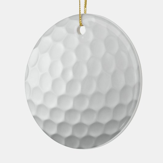 Gesigneerde serie golfbalcadeaus keramisch ornament (Links)