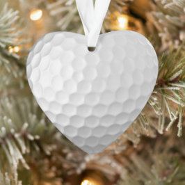 Gesigneerde serie golfbalcadeaus ornament
