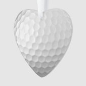 Gesigneerde serie golfbalcadeaus ornament (voorkant)