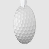 Gesigneerde serie golfbalcadeaus ornament (voorkant)