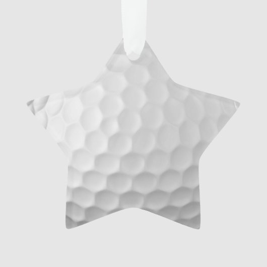 Gesigneerde serie golfbalcadeaus ornament (voorkant)