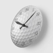 Gesigneerde serie golfbalcadeaus ronde klok (Hoek)