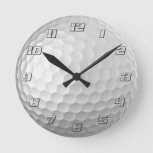 Gesigneerde serie golfbalcadeaus ronde klok