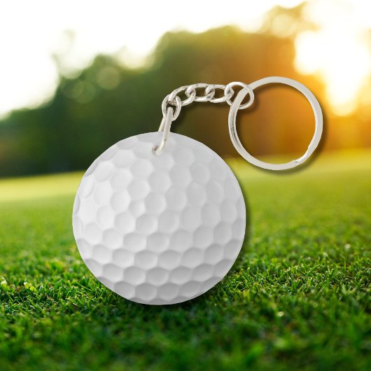 Gesigneerde serie golfbalcadeaus sleutelhanger