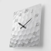 Gesigneerde serie golfbalcadeaus vierkante klok (Hoek)