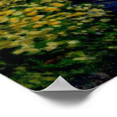 Gesilde mysterieuze Bossen en rivierPoster Poster (Hoek)