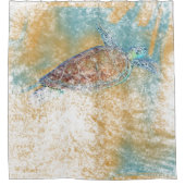 Gesilde Zee Kustdoorbraakthema Douchegordijn (Voorkant)