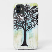 gesilhoueteerde boom Case-Mate iPhone case (Achterkant)