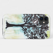gesilhoueteerde boom Case-Mate iPhone case (Achterkant (horizontaal))