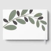 Gesilized Olijftak Mediterraans charme bruiloft Gastenboek (Achterkant)