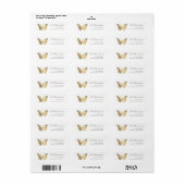 gesimuleerd folieetiket etiket (Full Sheet)