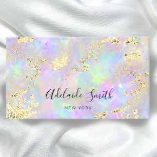gesimuleerd glitter op faux iridescent optische te visitekaartje