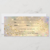 gesimuleerd glittercadeaucertificaat (Achterkant)