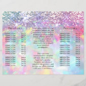 gesimuleerd glittereffect paarse opal brochure (Achterkant)