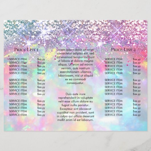 gesimuleerd glittereffect paarse opal brochure (Achterkant)