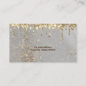 gesimuleerd glittervisitekaartje visitekaartje (Achterkant)