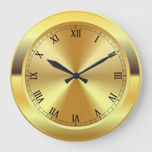 Gesimuleerd goud grote klok
