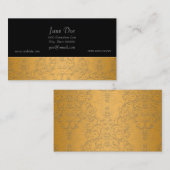Gesimuleerd Goud met In reliëf gemaakt Ontwerp Visitekaartje (Voorkant / Achterkant)