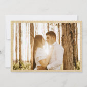 Gesimuleerd Kraftpapier Handgetekende Berg Bruilof Save The Date (Achterkant)