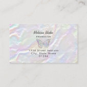 gesimuleerd pastelpastelparelvormend visitekaartje (Achterkant)