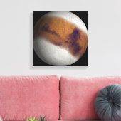Gesimuleerd uitzicht van Mars Canvas Afdruk (Insitu (Woonkamer))