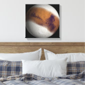 Gesimuleerd uitzicht van Mars Canvas Afdruk (Insitu (Slaapkamer))